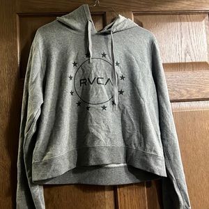 RVCA grey Cropped hoodie